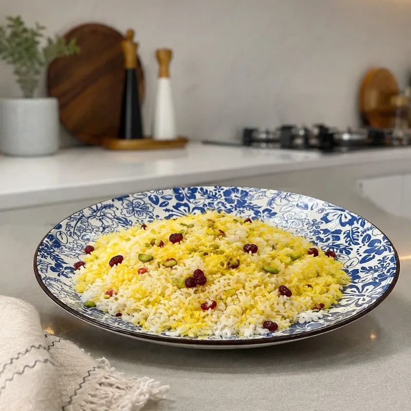 بشقاب طرح گل آبی دنی هوم Danny Home 26679